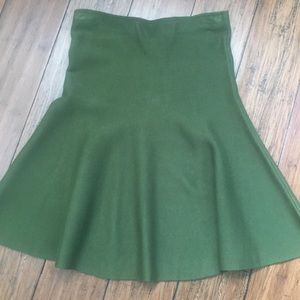 Army green swing skirt